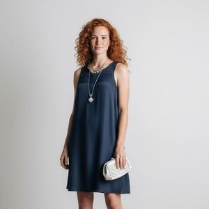 Cynthia Rowley Black Silk Sleeveless Shift Dress – Size 4